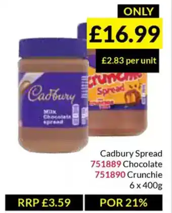 Musgrave MarketPlace Cadbury Spread offer