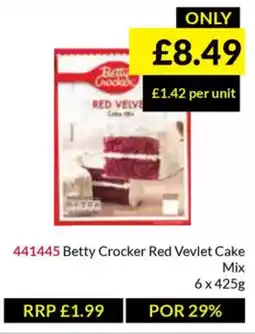 Musgrave MarketPlace Betty Crocker Red Vevlet Cake offer