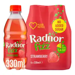 Asda Radnor Fizz Strawberry 4 x 330ml offer