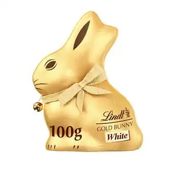 Asda Lindt GOLD BUNNY White Chocolate 100g offer