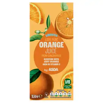 Asda ASDA Smooth Orange Juice 1 Litre offer