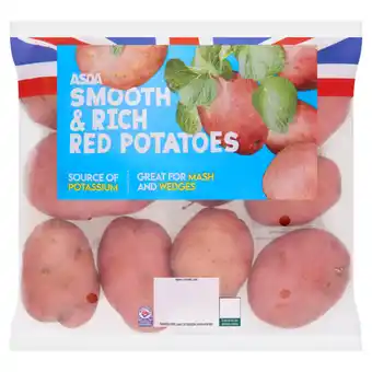 Asda ASDA Smooth & Rich Red Potatoes 2kg offer