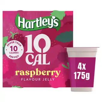 Asda Hartley's 10 Cal Raspberry Flavour Jelly Pots 4 x 175g (700g) offer