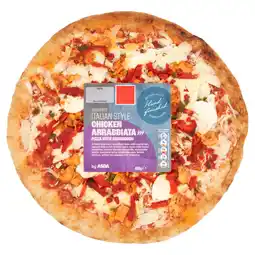 Asda ASDA Woodfired Italian Style Chicken Arrabbiata Pizza with Sourdough 480g offer