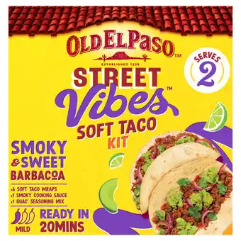 Asda Old El Paso Soft Taco Street Vibes Kit Barbacoa 255g offer