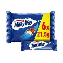 Asda Milky Way Nougat & Milk Chocolate Snack Bars Multipack 6 x 21.5g offer