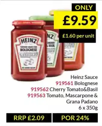 Musgrave MarketPlace Heinz Sauce offer