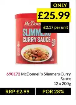 Musgrave MarketPlace McDonnell's Slimmers Curry offer