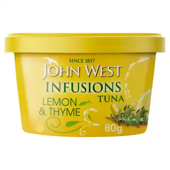 Iceland John West Infusions Tuna Lemon & Thyme 80g offer