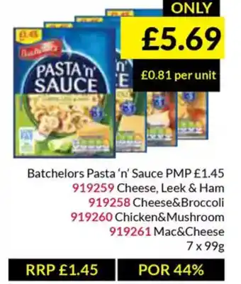 Musgrave MarketPlace Batchelors Pasta 'n' Sauce offer