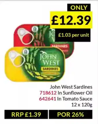 Musgrave MarketPlace John West Sardines offer