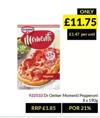 Musgrave MarketPlace Dr Oetker Momenti Pepperoni offer