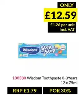 Musgrave MarketPlace Wisdom Toothpaste 0-3 Years offer