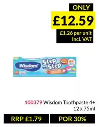 Musgrave MarketPlace Wisdom Toothpaste offer