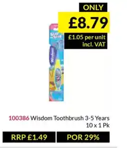 Musgrave MarketPlace Wisdom Toothbrush 3-5 Years offer