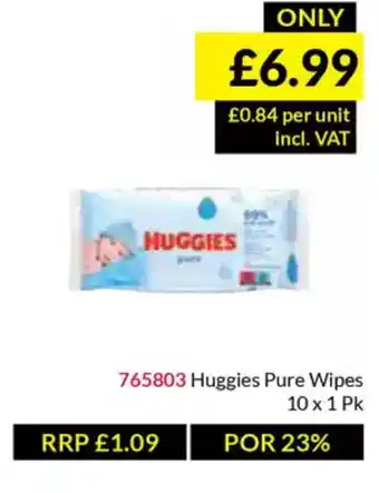 Musgrave MarketPlace Huggies Pure Wipes offer