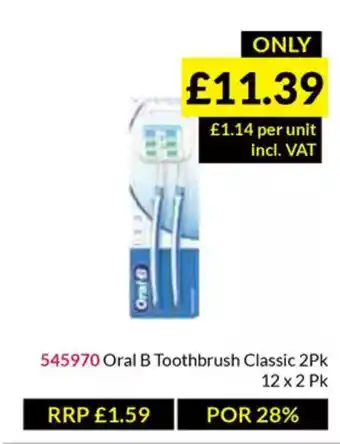 Musgrave MarketPlace Oral B Toothbrush Classic offer