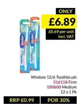 Musgrave MarketPlace Wisdom 12/6 Toothbrush offer