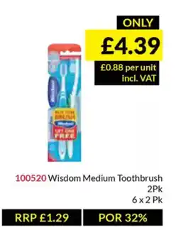 Musgrave MarketPlace Wisdom Medium Toothbrush offer