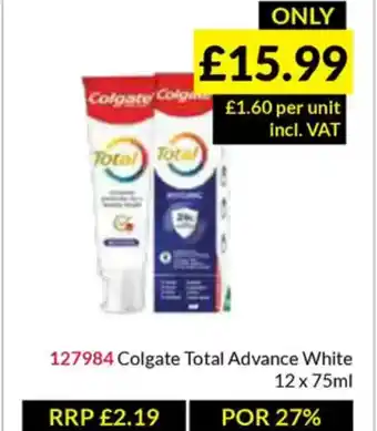 Musgrave MarketPlace Colgate Total Advance White offer