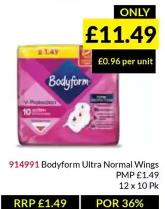 Musgrave MarketPlace Bodyform Ultra Normal Wings offer