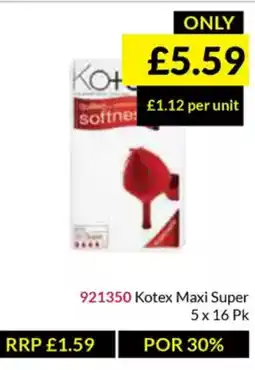 Musgrave MarketPlace Kotex Maxi Super offer