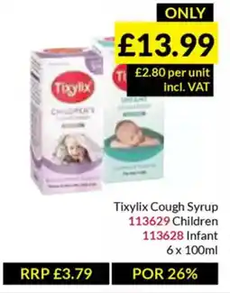 Musgrave MarketPlace Tixylix Cough Syrup offer