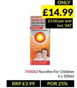 Musgrave MarketPlace Nurofen For Children offer