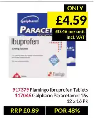 Musgrave MarketPlace Flamingo Ibruprofen Tablets offer