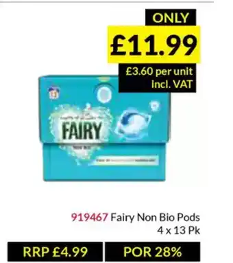 Musgrave MarketPlace Fairy Non Bio Pods offer