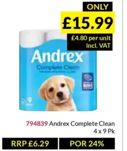 Musgrave MarketPlace Andrex Complete Clean offer