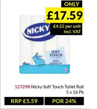 Musgrave MarketPlace Nicky Soft Touch Toilet Roll offer