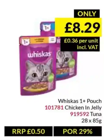 Musgrave MarketPlace Whiskas 1+ Pouch offer