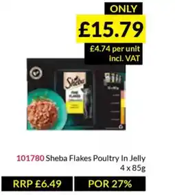 Musgrave MarketPlace Sheba Flakes Poultry In Jelly offer