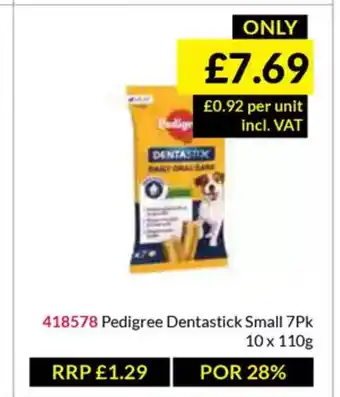 Musgrave MarketPlace Pedigree Dentastick Small offer