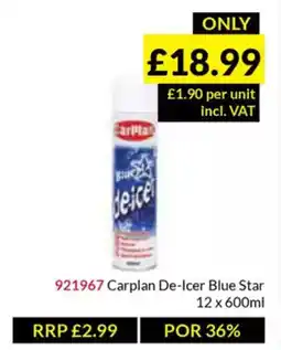 Musgrave MarketPlace Carplan De-Icer Blue Star offer