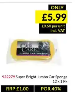 Musgrave MarketPlace Super Bright Jumbo Car Sponge offer