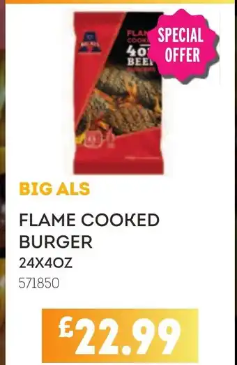 Bestway BIG ALS Flame cooked burger offer