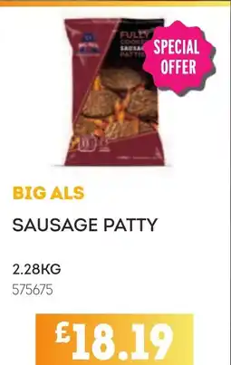 Bestway BIG ALS Sausage patty offer