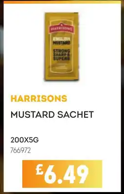 Bestway HARRISONS Mustard sachet offer