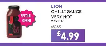 Bestway LION Chilli sauce very hot offer