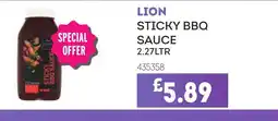 Bestway LION Sticky bbq sauce offer