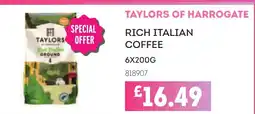 Bestway TAYLORS OF HARROGATE Rich italian coffee offer