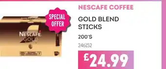 Bestway NESCAFE Coffee gold blend sticks offer