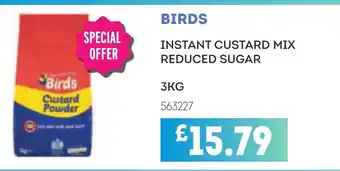 Bestway BIRDS Instant custard mix reduced sugar offer