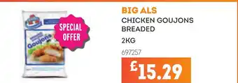 Bestway BIG ALS Chicken goujons breaded offer