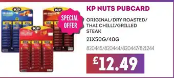 Bestway KP nuts pubcard offer