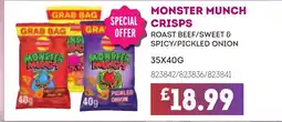 Bestway Monster munch crisps offer