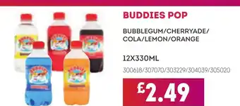 Bestway BUDDIES POP Bubblegum/cherryade/ cola/lemon/orange offer