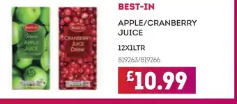 Bestway BEST-IN Apple/cranberry juice offer